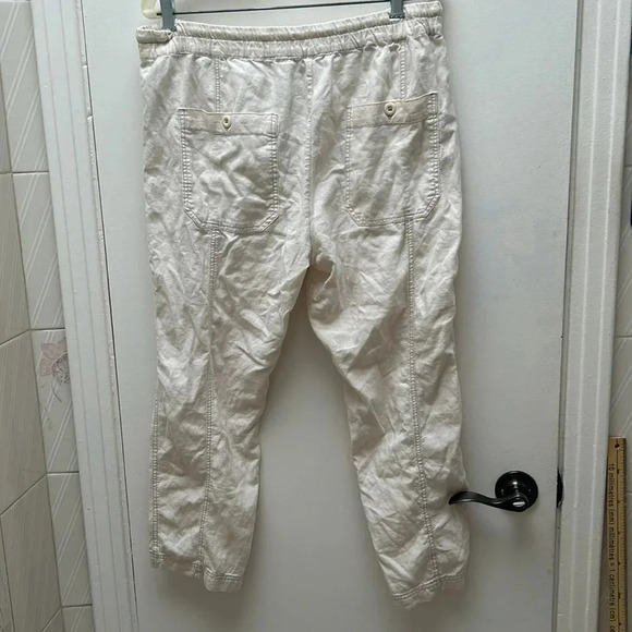 FREE PEOPLE Womens Pants  Palmer Utility Cream Canvas White Size S OB812043 - Picture 6 of 10